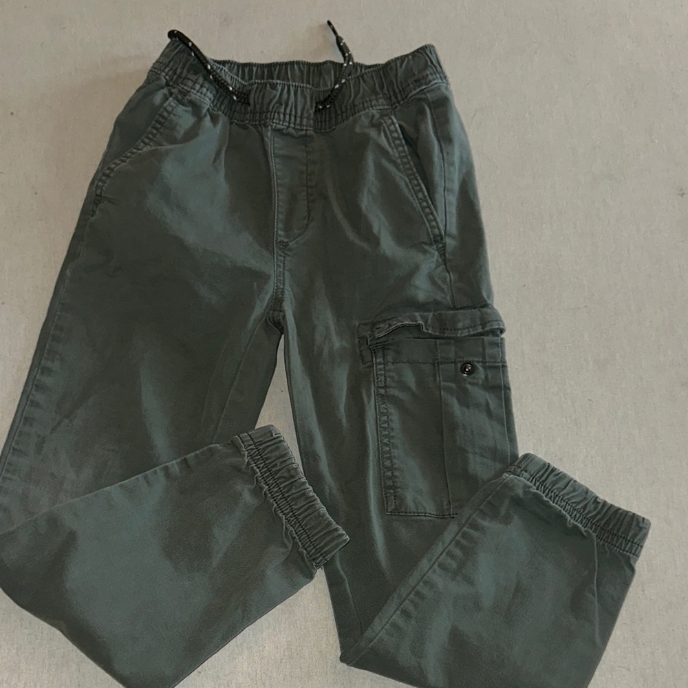 Kids Size 6/7 Cargo Jogger Elastic Waist Cargo Pants